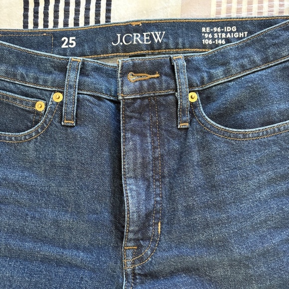 J.Crew High Rise Straight Jean in 1996 semi stretch 25 - Picture 3 of 5